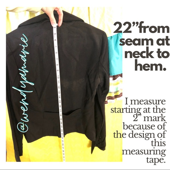 💐Black two button Blazer - Picture 7 of 8